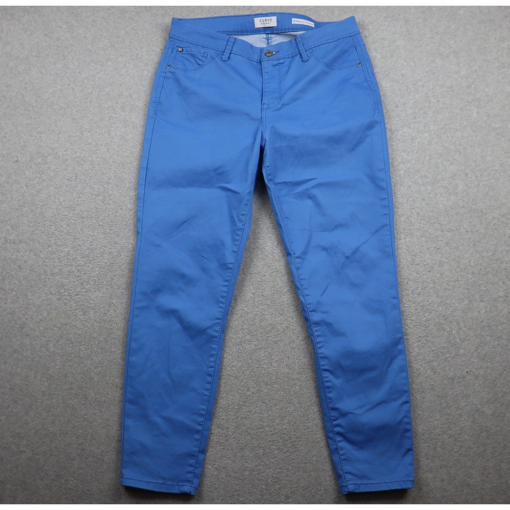 Curve Appeal Jegging Womens 10/30 Minimalist Blue Stretch Slim Skinny Pants